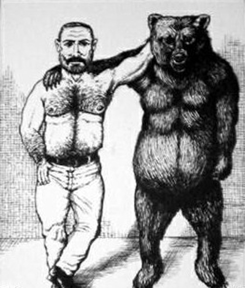 el hombre y el oso