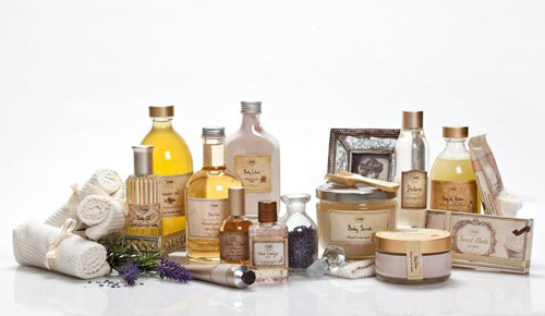 Imagen de algunos de los productos de Sabon