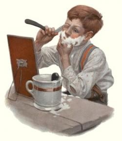 DIBUJO NIÑO AFEITADO