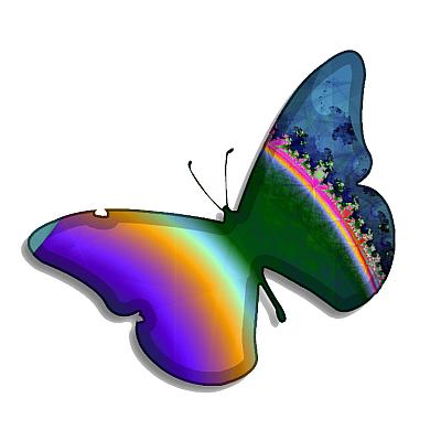 mariposa de colores