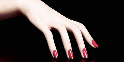 hand-red-nails