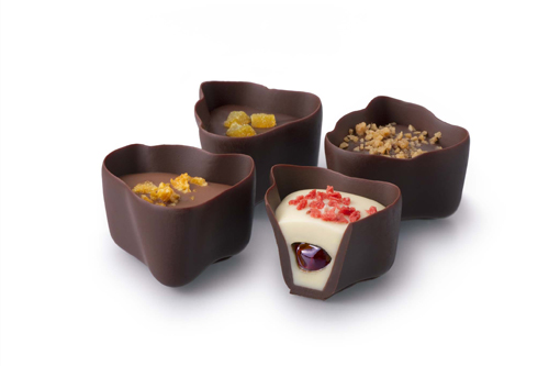 Imagen de los nuevos bombones Choc & Fruit, mezcla de fruta y chocolate. Cortesía de Delaviuda.