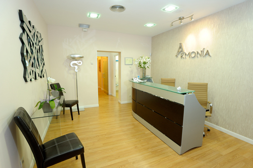 Recepción de la Clínica Armonía