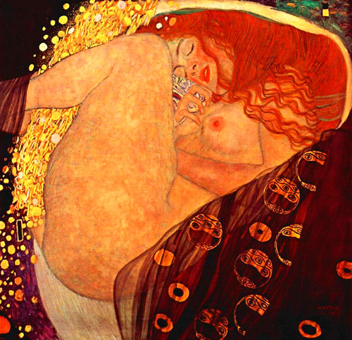 gustav-klimt- danae