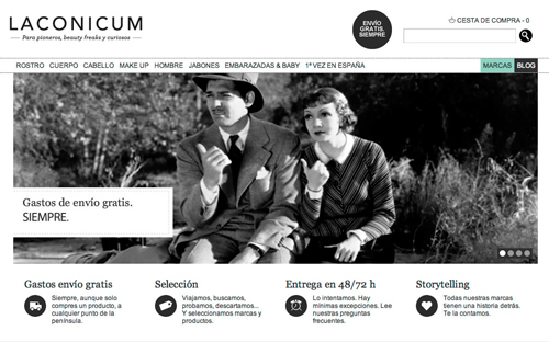 Imagen de la web Laconicum.com