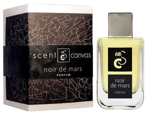 noir de mars scent on canvas