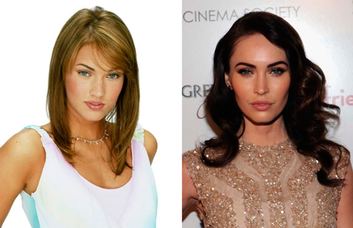 Megan Fox hace 9 años y en una imagen actual