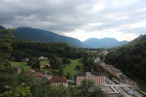 Vistas de Uriage desde el castillo