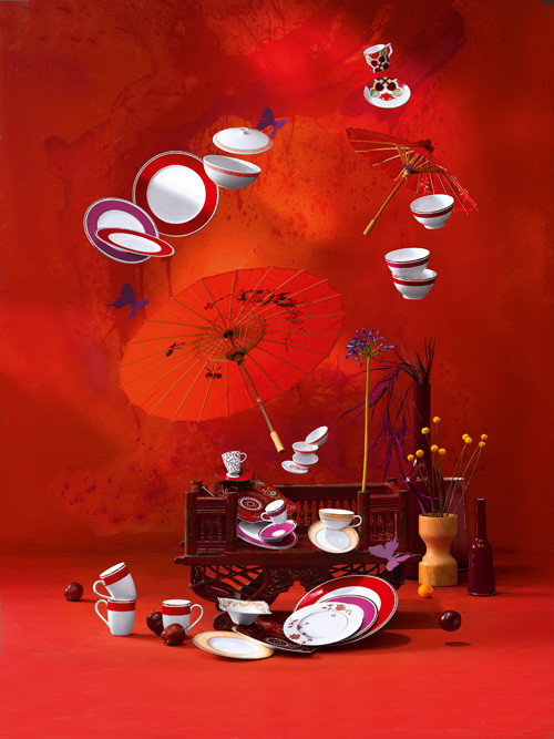 Platos y tazas de Villeroy&Boch. Valentin2014ROT