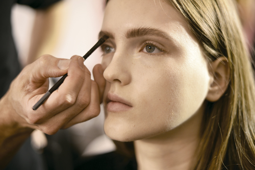 Detalle maquillaje del desfile de Ann Demeulemeester Otoño-Invierno 2014/2015