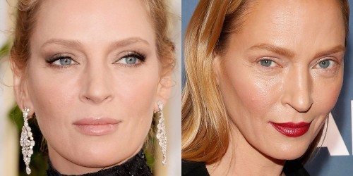 uma thurman new face