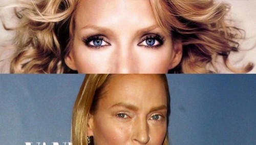 uma thurman lifting make up