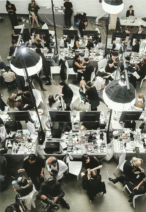 backstage Dior