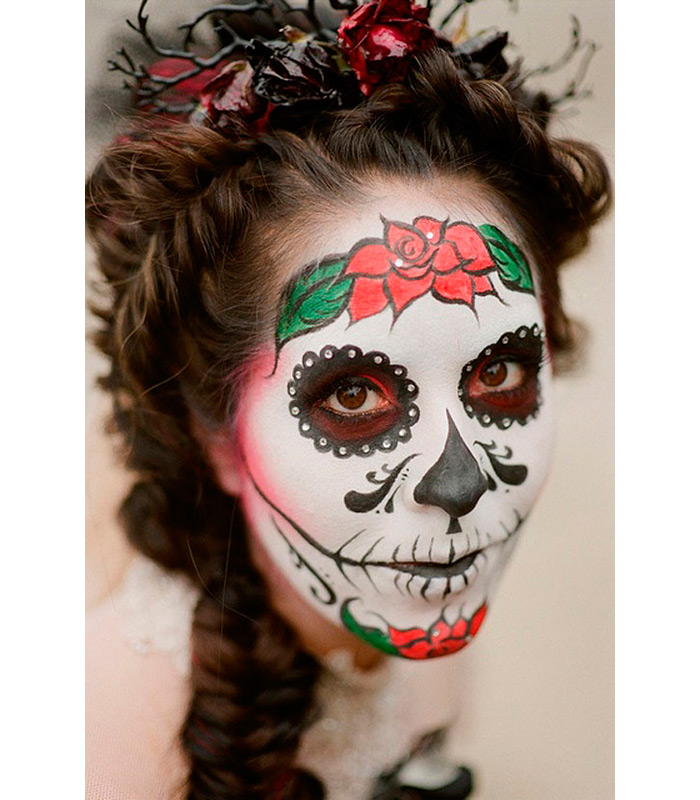 trenzas-peinados-halloween-calavera-mexicana
