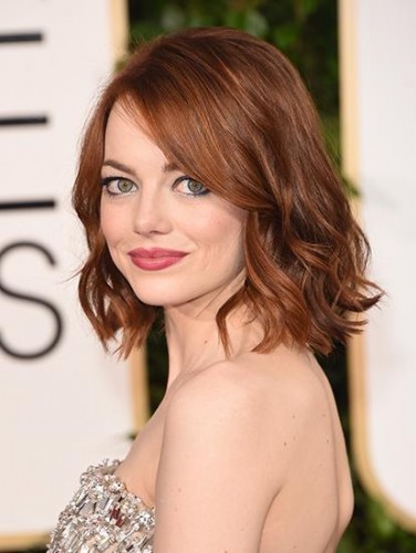 Emma Stone con un corte wob.