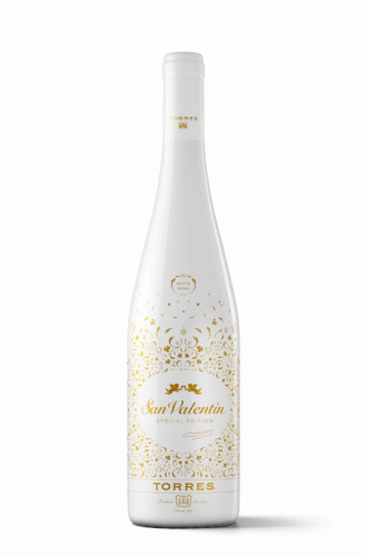 Vino blanco San Valentin, de Bodegas Torres, edición especial 