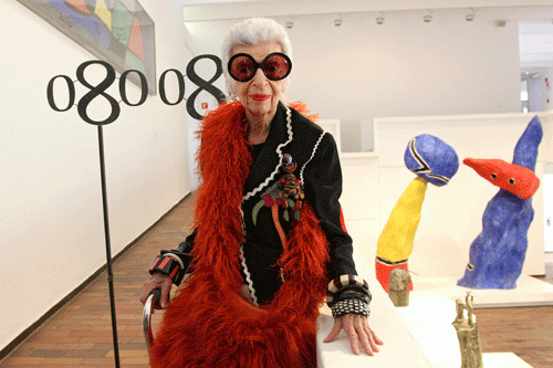 Iris Apfel, invitada en la 080 Barcelona Fashion