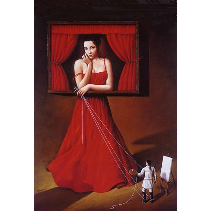 Un cuadro de Rafal Olbinski