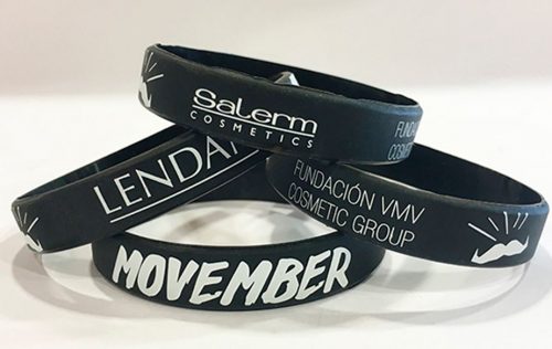 Salerm Cosmetics ha creado unas pulseras Movember de edición limitada, cuyo importe íntegro se dona a la Fundación. 