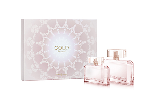 gold bouquet lattice coffret, perfume , mujer, Roberto Verino