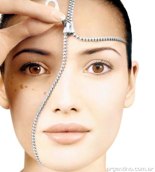 mujer, peeling facial