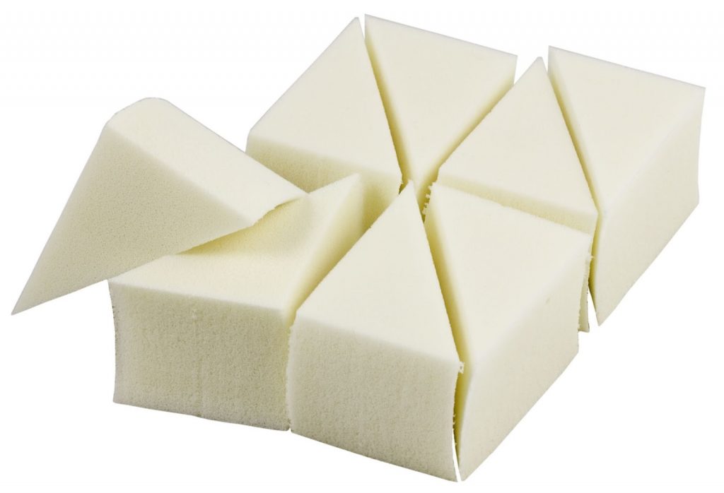 Esponjas de maquillaje triangulares