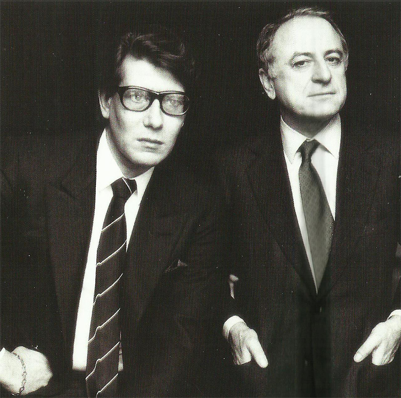 Yves Saint Laurent y Pierre Bergé