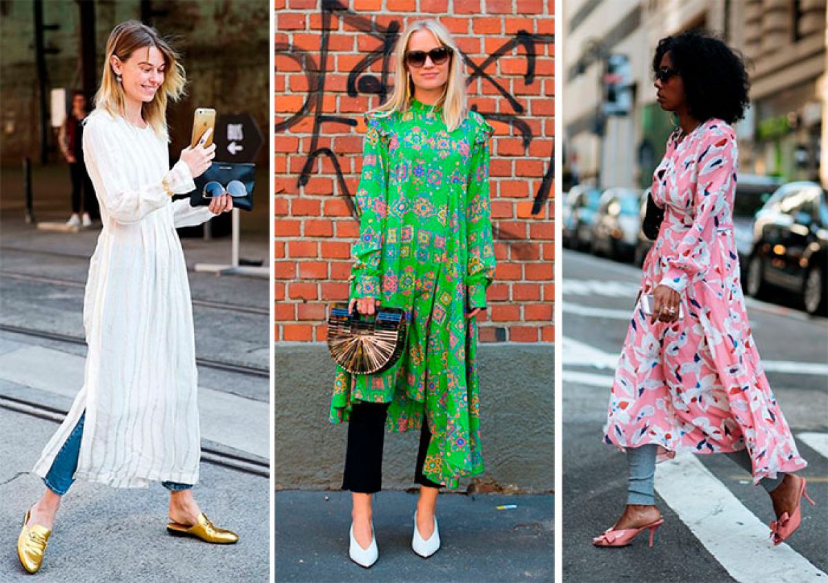 Vestido sobre pantal n tendencia a doble capa BellezaPura
