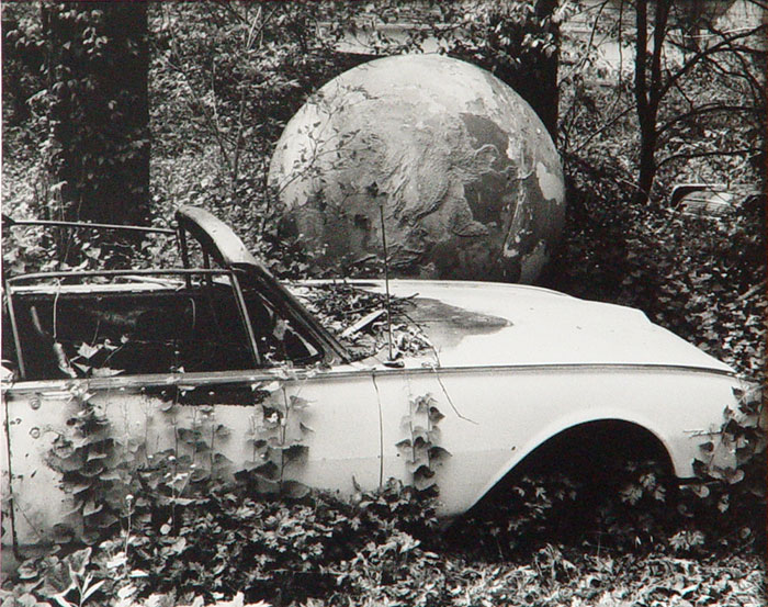 David Wojnarowicz Abandoned Car With Globe