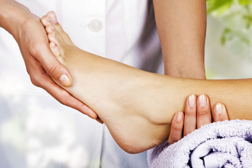 Foot Massage In The Spa Salon