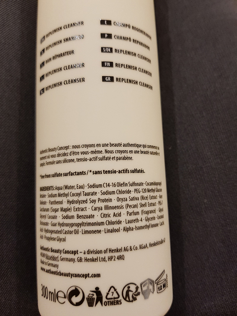 Ingredientes Autehntic Beauty Concept