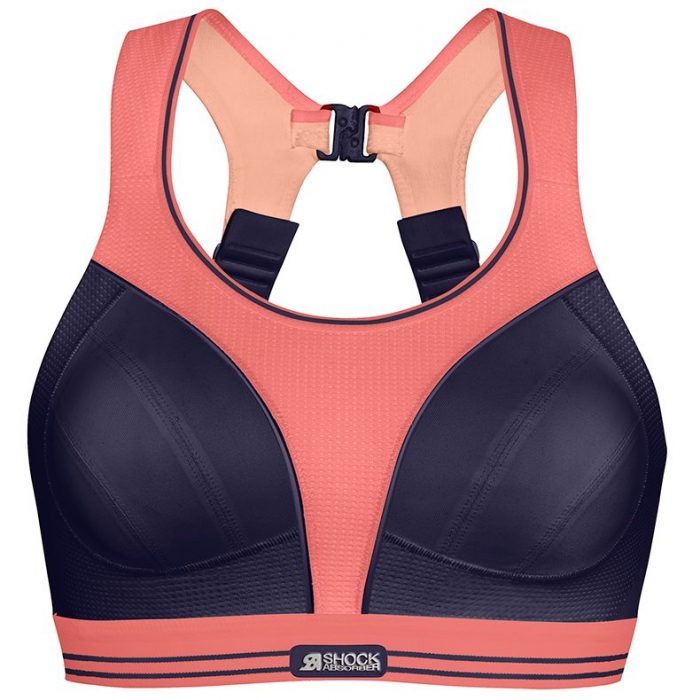 Shock Absorbe Ultimate Run Bra Citrus Pink Front 53,00€
