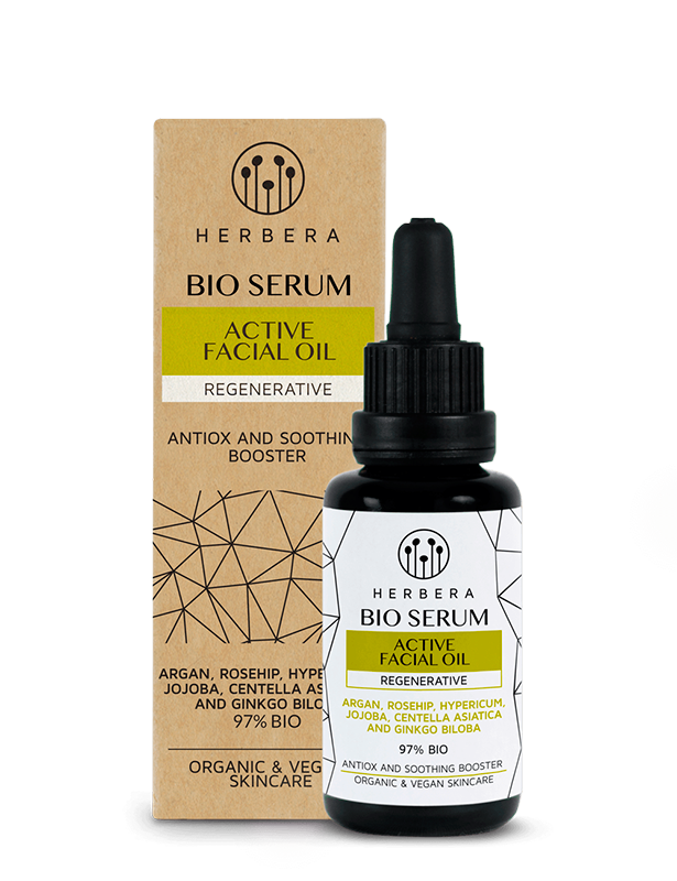 HERBERA BIO SERUM Active Facial Oil Envase&caja