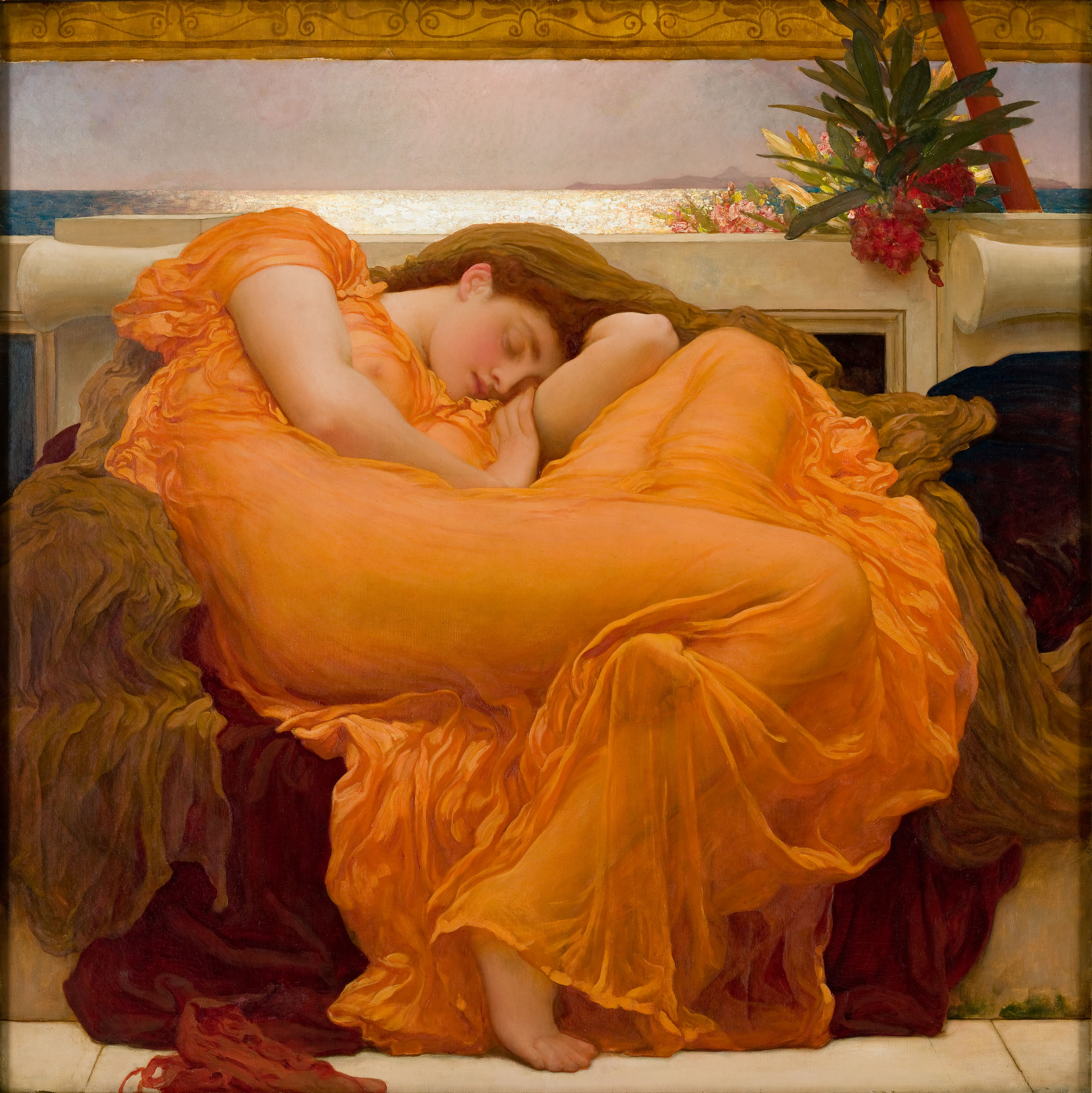 Flaming June, By Frederic Lord Leighton (1830 1896)