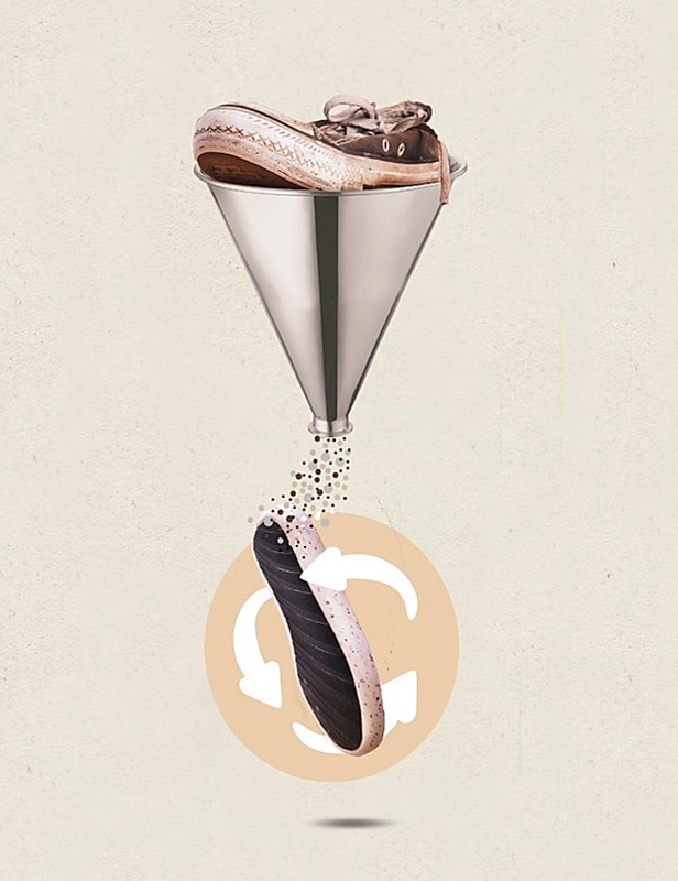 reutilización calzado