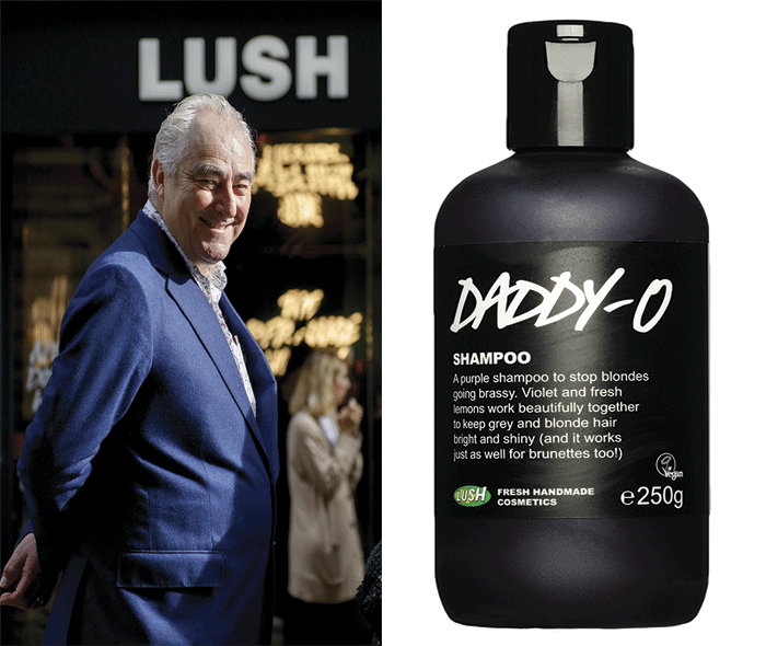 Lush champús morados canas