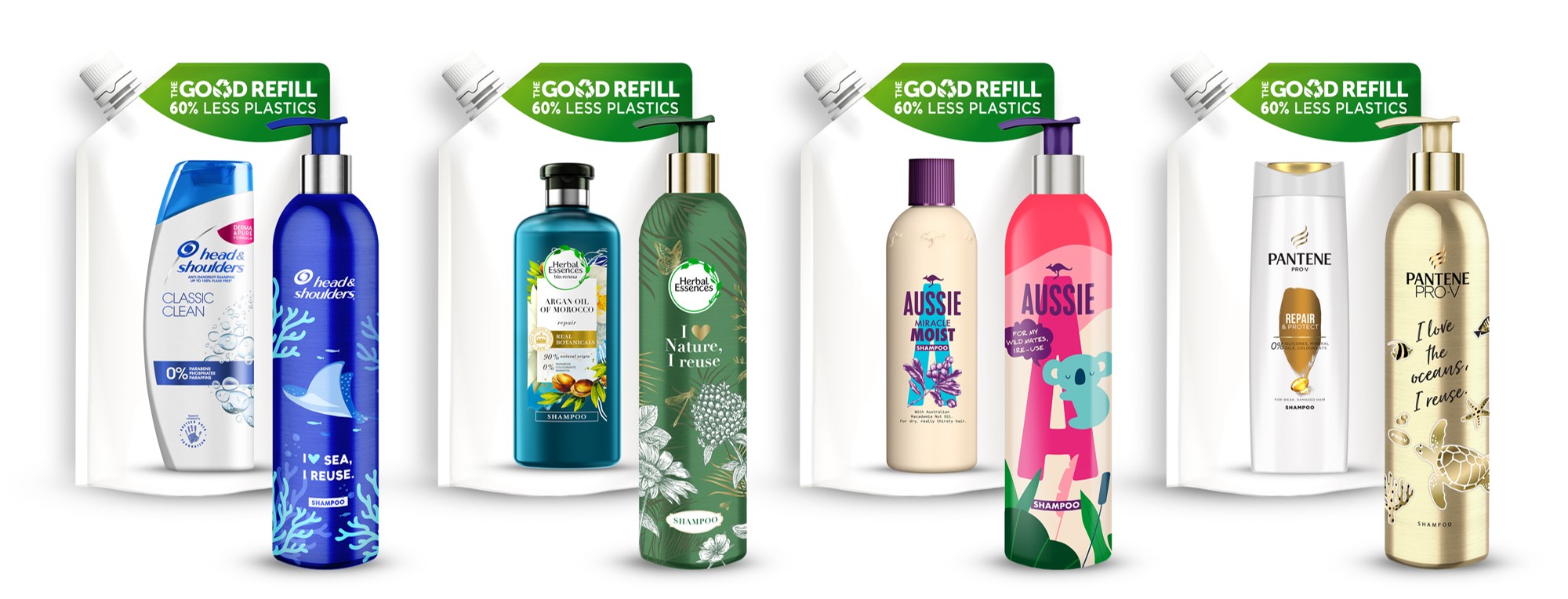 P&G Beauty Botellas De Aluminio& Recambios