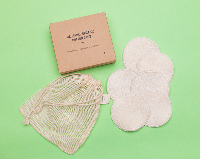 Freshly Reusable Organic Cotton Pads Discos Algodon Reutilizables