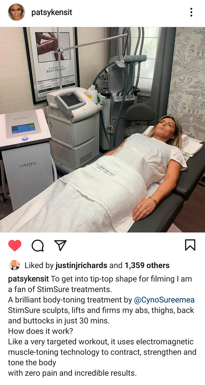 Patsy Kensit Laser Cynosure