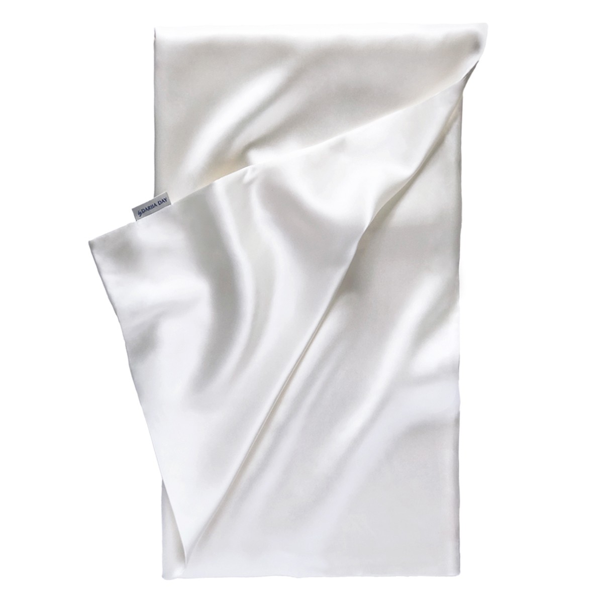 Silk Pillowcase Powder White Funda Cojín Seda 