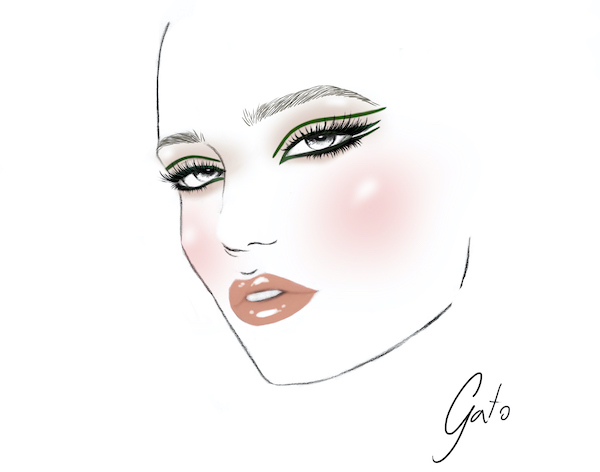 El Triple Eyeliner Verde De Maybelline NY