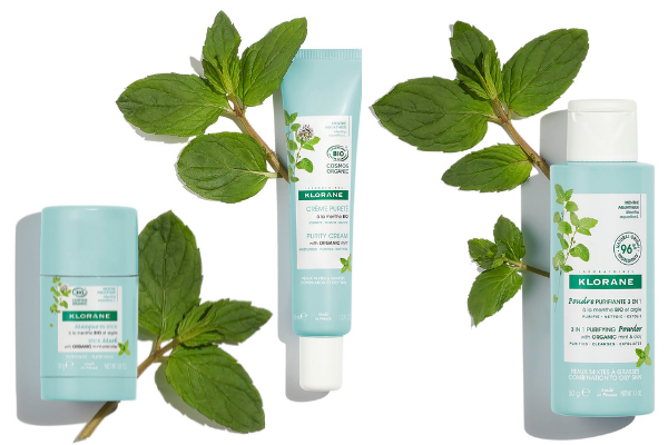Menta Acuática La Linea De Klorane Para Purificar Piel Mixta Y Grasa