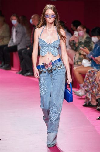 Blumarine Top + Pantalón Bajo 2022 Verano