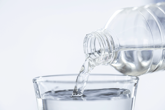 Glass Of Water Macro Shot