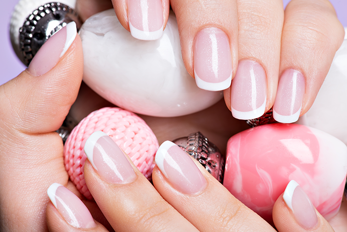 Beautiful Woman S Nails With Beautiful French White Manicure