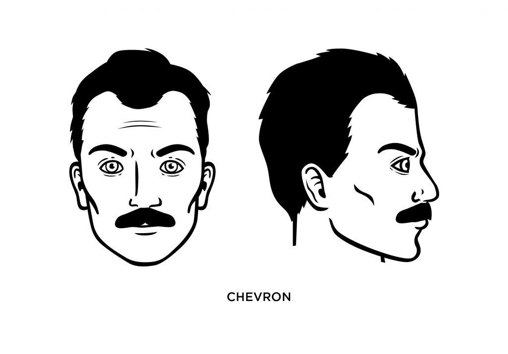 Bigotes Movember 2022 chevron moda