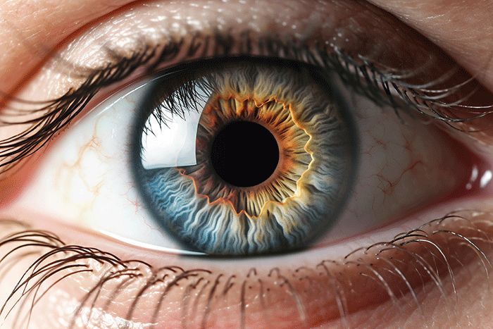 Vista Frontal Ojo Humano