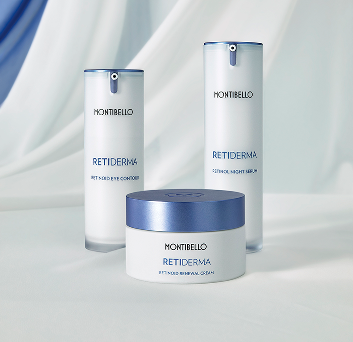 cosméticos con retinol de última generación Montibello Retiderma Bodegon