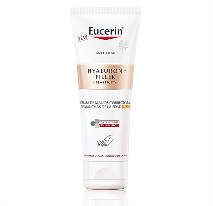 cremas manos SPF evitar manchas Eucerin