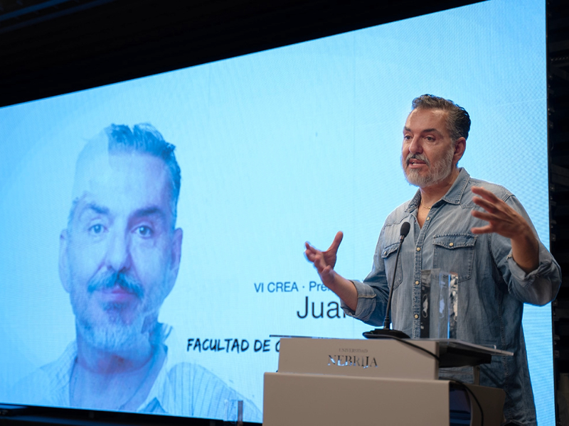 Juan Duyos premio Crea Nebrija